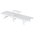thumbnail image 4 of Bayport Chaise Longue Inclinable en Plastique HDPE pour Extérieur en Blanc, 4 of 6