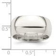 thumbnail image 2 of 925 Sterling Silver 9mm Comfort Fit Size 8 Band Ring, 2 of 2