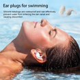 thumbnail image 2 of 2x Bouchons d'Oreilles de Sommeil Imperméables Portables Doux Réduction du Bruit Natation P4E8, 2 of 9
