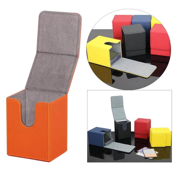 fastboy Boîte d'Organisateur de Deck de Cartes à Collectionner, Support de Rangement, Contient 100+ Cartes pour Cartes MTG, Orange