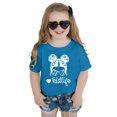 thumbnail image 4 of Chemises pour Bébé Fille Grandes Tailles Enfants Filles Imprimé Graphique Mignon Col Rond Manches Courtes T-Shirt Décontracté d'Été, 4 of 4