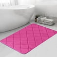thumbnail image 4 of Cagogo under $5 Plush Bathroom Rug, Patterned Bathroom Floor Mat, Absorbent Non Slip Shower Bath Rug, Machine Washable Bath Tub Mat, Decorative Bathroom Carpet for Living Room, Anti Slip Bathroom Mat, 4 of 6