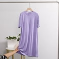 thumbnail image 2 of Timegard Chemises de Nuit pour Femmes à Manches Courtes, Col Ras du Cou, Robe de Nuit Décontractée avec Soutien-Gorge Intégré, 2 of 9