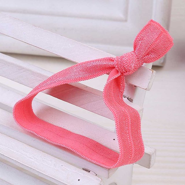 Hair Ring Seamless High Elasticity Knotted Adjustable Ponytail Holder Colorful Hairs Rope Scrunchies Accessories Multi Color Watermelon Red