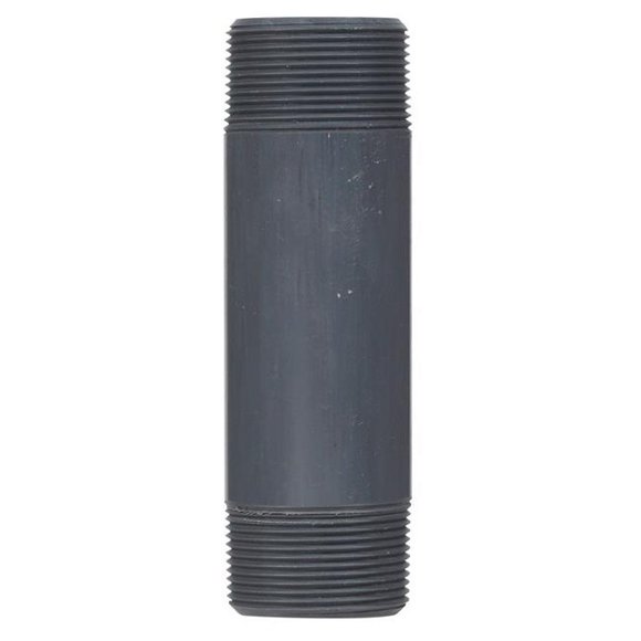 Schedule 80 PVC Pipe Nipple, 1-1/2 x 6 In. - 407-060