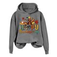 thumbnail image 1 of WEAIXIMIUNG Sweatshirts Personnalisés pour Femmes Image Action de Grâce Sweat à Capuche Imprimé Dinde pour Usage Décontracté, 1 of 3