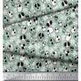 thumbnail image 3 of Soimoi Rayon Fabric Crossbone & Skull Halloween Decor Fabric Printed Yard 42 Inch Wide, 3 of 3
