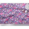 thumbnail image 2 of Soimoi Moss Georgette Fabric Camouflage Texture & Flamingo Bird Decor Fabric Printed Yard 42 Inch Wide, 2 of 3