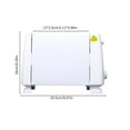 thumbnail image 3 of Antqov Retro Toaster With 6 Functions Stainless Steel Features Removable Crumb Tray Under Base Cord Storage White, 3 of 7