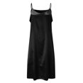 thumbnail image 4 of 2025 Robe Femme Unie Coton Robe de Nuit Femme Sans Manches à Bretelles Col en V Chemise de Nuit Lot Robe Ample Robe Maison Boutonnée Robe de Nuit, 4 of 5