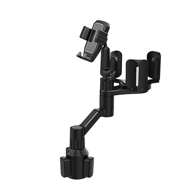 Miulika Car Cup Holder Expander Accessories 360 degree Rotation Retractable Drink Holder with Gray no Cup Holder