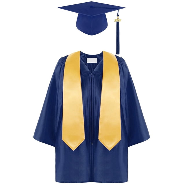 Toddler Graduation Robe Kindergarten Graduation Cap and Gown Sets with Tassel Graduation Photography Outfit Size 2-3T Kids Clothes