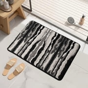 RRJ Bathroom Rugs, Absorbent Non-Slip Foam Machine Washable Soft Velvet Bath Mats, Quick-Dry Water-Absorbent Shower Mats for Floor, Toilet, Tub, Laundry Room Decor