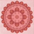 thumbnail image 1 of Ahgly Company Tapis d'Intérieur Lavable à la Machine, Carré, Transitionnel, Pastel Rose, Tapis de Zone, 7 Pieds Carré, 1 of 7