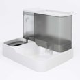 thumbnail image 1 of Dog Feeder,  PP Wet Dry Separation Large Capacity Pet Water Food Dispenser Transparent Window  For Cat For Indoor, 1 of 8