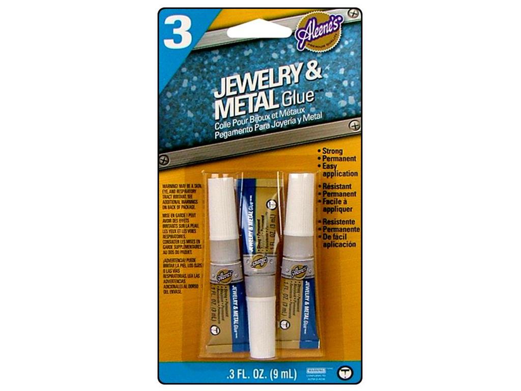 Aleene's Jewelry Metal Glue, Instant Adhesive Gel, 1 oz, 3 Count