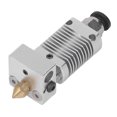 thumbnail image 1 of Metal Hotend Kit, Aluminum Alloy Shell Wear Resistant 3D Printer Extruder Head Fast Cooling With 0.4mm Nozzle For ABS Nylon Filaments Red,Silver, 1 of 8