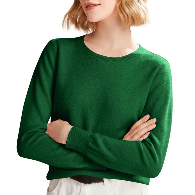 ManxiVoo Chandail à Capuche Tricoté à Manches Longues et Col Rond pour Femmes pour Automne Hiver Tenue Décontractée Taille TG Vert Armée
