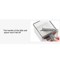 thumbnail image 4 of TopLLC Multifunctional Wall-mounted Kitchen Seasoning Box For Horizontal And Vertical Use Transparent Drawer With Spoon Sealed Seasoning Box kitchen seasoning jar, 4 of 5