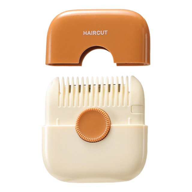 Milaget Mini Hair mer Portable Haircut Tool for Home Use Bangs Thinning Professional Orange