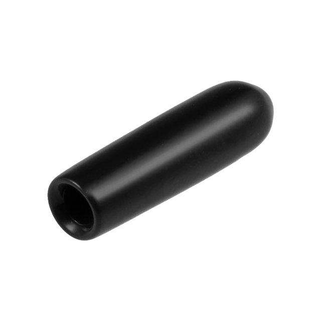 Uxcell Rubber End Caps Vinyl Round End Cap Cover Screw Thread Protectors for Screw, 200 pieces in black color with a 3mm inner diameter. Made of flexible and durable rubber material, these caps are ideal for protecting screw threads, nail heads, furniture feet, table legs, and round tubing. The smooth black finish provides insulation and prevents scuffs on surfaces like wood or metal.