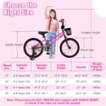 thumbnail image 3 of Costway Vélo pour Enfant de 18 Pouces avec Roues Stabilisatrices, Guidon et Selle Réglables, Frein à Main, Rose, 3 of 10