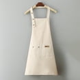 thumbnail image 2 of Canvas Apron Polyester Cotton Apron Cover Up Western Restaurant Hot Pot Shop Milk Tea Shop Work Clothes, 2 of 4