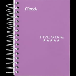 Five Star® Fat Lil' Wirebound Notebook, College Ruled, 5 1/2" x 3 1/2", 400 pages