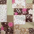 thumbnail image 1 of oneOone Rayon Brown Fabric Asian Floral Mix Patch Craft Projects Decor Fabric Printed By The Yard 56 Inch Wide, 1 of 4