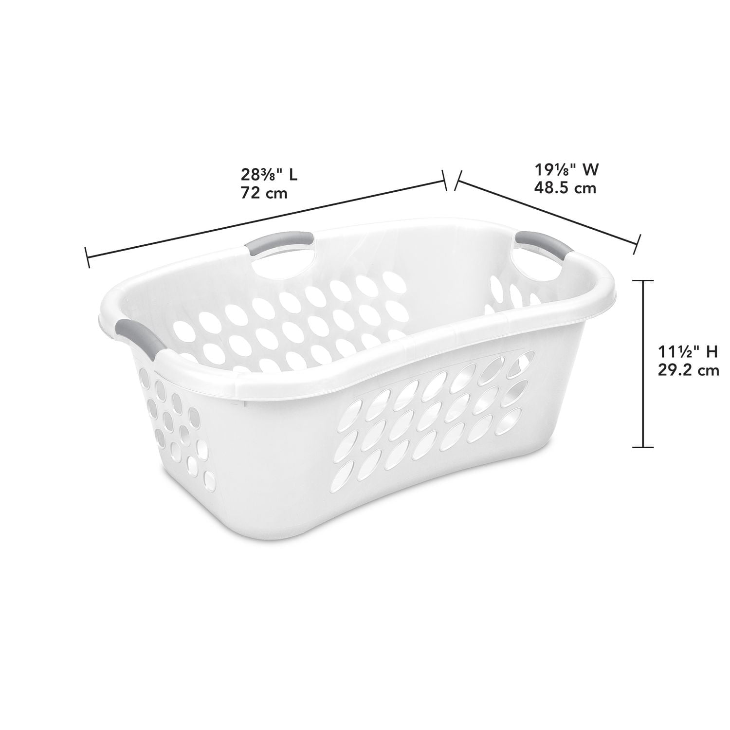 Sterilite Panier à Linge Ergonomique 70L - Bleu Marine