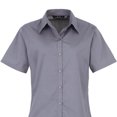 thumbnail image 2 of Premier Blouse en Popeline à Manches Courtes / Chemise de Travail Unie, 2 of 3