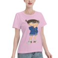 thumbnail image 2 of T-Shirt Basique à Manches Courtes pour Femmes Detective Conan Conan, 2 of 6