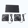 thumbnail image 2 of Solar Panel Fan Kit, Mini Ventilator Efficient Energy Saving Widely Applicable DC Durable  For Greenhouses For Motorhome For Outdoor, 2 of 8