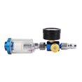 thumbnail image 1 of Amdohai HVLP Spray Air Regulator Pressure Gauge 1/4" Mini Inline Air Filter Separator Adjustable Air Pressure Regulator Gauge, 1 of 8