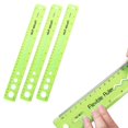 thumbnail image 1 of ZTTD 12 Inch, 3 Pack, Flexible Ruler with Centimeters and Inches, Clear Plastic Standard Ruler for Home, or Office (Type2-Green), 1 of 9