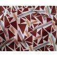 thumbnail image 4 of oneOone Silk Tabby Fabric Triangle & Line Geometric Print Fabric By The Yard 42 Inch Wide, 4 of 4
