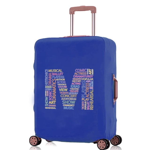 2024 Luggage Covers Travel Accessories Suitcase Cover Protector Reusable Washable 18-32inch Text Letter Printed Pattern Series 8text M S