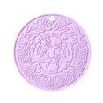 thumbnail image 1 of yingyy Tapis de Casserole Antidérapant Résistant à la Chaleur Napperon Rond Anti-Brûlure Porte-Gobelet Porte-Vaisselle Napperon de Table de Cuisine Domestique Protecteur Violet Pâle 1 Ensemble, 1 of 6