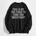 thumbnail image 4 of WEAIXIMIUNG Sweatshirts pour Femmes Mode Décontractée Couleur Unie Manches Longues Imprimé Lettre Col Rond Hoodie, 4 of 4