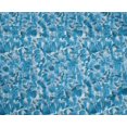 thumbnail image 4 of oneOone Polyester Spandex Medium Blue Fabric Florals Craft Projects Decor Fabric Printed By The Yard 56 Inch Wide-D7U, 4 of 4