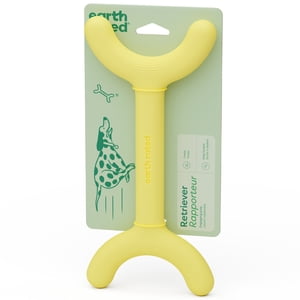 Earth Rated Retriever Dog Toy, Floating Yellow Fetch Stick Toy for Dogs