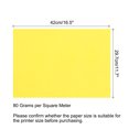thumbnail image 2 of Uxcell Colored Copy Paper 16.5x11.7" 80gsm Bright Yellow 25 Sheets, 2 of 7