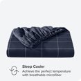 thumbnail image 5 of Bare Home Fitted Sheet - Premium 1800 Collection - Deep Pocket - Ultra-Soft Wrinkle Resistant - King, Grid - Midnight/White, 5 of 5