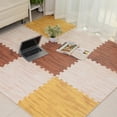 thumbnail image 4 of ziyahi Home Floor Mat Carpet Blanket Exercise Gym Bathroom EVA Rug Kid Play Crawling Wood Pattern Foam Carpet, 4 of 9