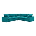 thumbnail image 3 of Modway Commix Canapé Sectionnel 5 Pcs Surrembourré Rempli de Duvet, Turquoise, 3 of 5