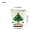 thumbnail image 3 of Vaidha Christmas Party Supplies Set | 10 Red Paper Plates 7 & 9 Inch | 10 Paper Cups | 20 Paper Towels | Disposable Holiday Tableware for Gatherings & Events, 3 of 6