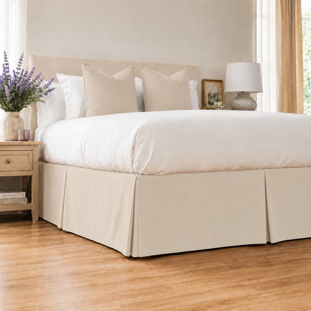 Swift Home Premium Bed Skirt 14-Inch Tailored Drop, 1 Pack, Twin