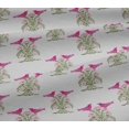 thumbnail image 5 of oneOone Viscose Jersey Fabric Bird & Tree Block Fabric Prints By Yard 60 Inch Wide, 5 of 5