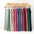 thumbnail image 5 of Combinaisons Intégrales Sans Coutures en Soie Glacée sous Robe Femmes Été Grande Taille Sans Manches Jupon sous-Jupe Combinaison Intérieure Robes en Modal, 5 of 5