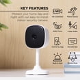 thumbnail image 2 of Merkury Smart Indoor Camera 1080p-Wi-Fi Security Cam with Night Vision, White (1-pack), 2 of 10